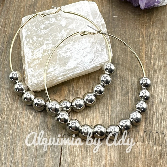 Alquimia by Ady Silver Hoop Earrings - Picture 1 of 5